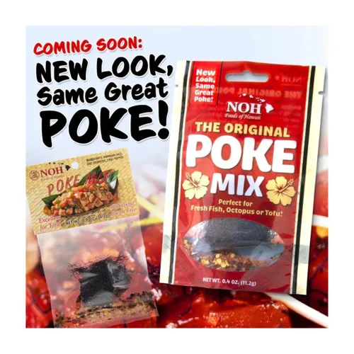 Miniatura 5 de Hawaiian Poke Mix Paquete de 6 Mezcla de condimentos Hawaiian Ogo Sabor auténtico Todo natural Sin gluten Paquetes Paquete variado