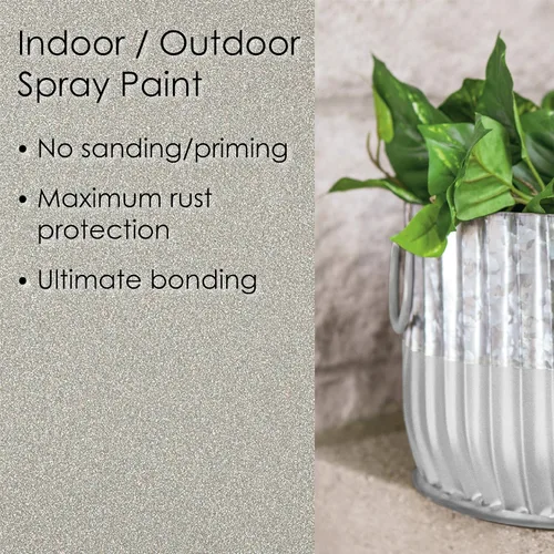 Miniatura 367 de Krylon Fusion - Pintura en aerosol adhesiva todo en uno para uso en interiores y exteriores, 12 onzas, aluminio