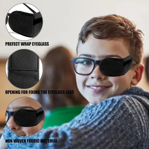 Miniatura 3 de Parches para ojos, 6 parches médicos para ojos para adultos y niños, parches de tela no tejida para cubrir el ojo izquierdo o derecho, fortalecen