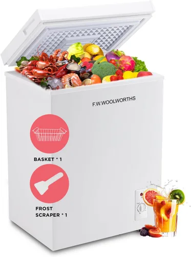 Miniatura 11 de F.W.WOOLWORTHS Congelador de pecho de 3.5 pies cúbicos con cesta extraíble, termostato ajustable 7 para congelador profundo, congelador compacto