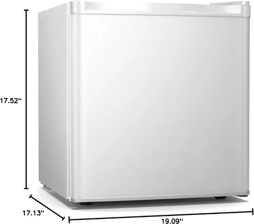 Miniatura 8 de Antarctic Star 1.7 pies cúbicos refrigerador compacto con congelador, termostato ajustable, estante de vidrio extraíble, mini refrigerador de una