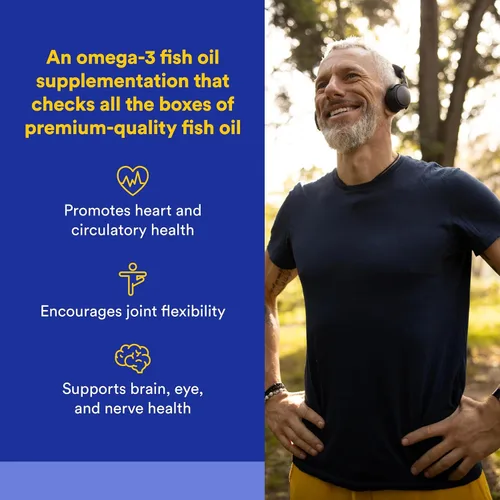 Miniatura 2 de Natural Factors - Mini-geles Rx Omega-3 Factores, EPA 350 mg, DHA 140 mg, apoya la salud cardiovascular, 60 geles blandos