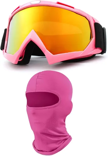 Miniatura 21 de Gafas de motocicleta con máscara facial, resistentes al viento, gafas de esquí de carreras de motocross, gafas protectoras de seguridad