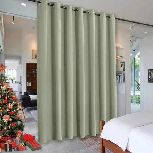 Miniatura 38 de RYB HOME - Cortinas extra largas con bloqueo de luz, persianas opacas insonorizadas para privacidad para cine en casa, oficina, fondo de patio, sala