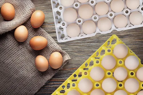 Miniatura 8 de 10 bandejas de plástico para huevos de 30 celdas, cajas de huevos apilables para embalaje de huevos, almacenamiento, envío de huevos frescos