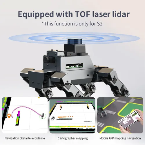 Miniatura 4 de Yahboom Raspberry Pi 5 Adultos AI Modelo Grande Robot Perro Python Programación 12 articulaciones Biónico Perro Mecánico DOGZILLA Reconocimiento