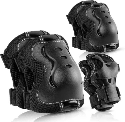 Miniatura 5 de BOSONER Knee Pads for Kids Roller-Skating: Adjustable Protective Gear Set Knee Elbow Pads Wrist Guards for Bike Cycling Skateboarding Scooter Gifts