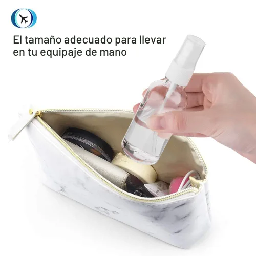Miniatura 4 de Hydior Botellas rociadoras de vidrio transparente de 2 onzas para aceites esenciales, botella pequeña con pulverizador de plástico, juego de 3