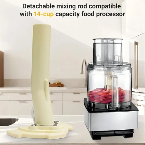 Miniatura 3 de Cuchilla mezcladora de repuesto para procesador de alimentos Cuisinart de 14 tazas DFP-14 DLC-2014 MP-14 Fibra de vidrio PA6 + eje de acero 304