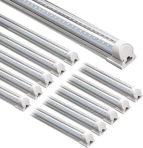 Miniatura 19 de Barrina T8 Luz LED para Taller 4 Pies, 40W 5500LM 5000K, Cubierta Transparente, Luces de Techo para Garaje, Lámpara LED en Forma de V, Luces