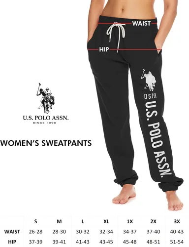 Miniatura 6 de EE.UU. Polo Assn. Essentials - Pantalones deportivos para mujer, pantalones deportivos de rizo francés - Ropa de descanso para mujer