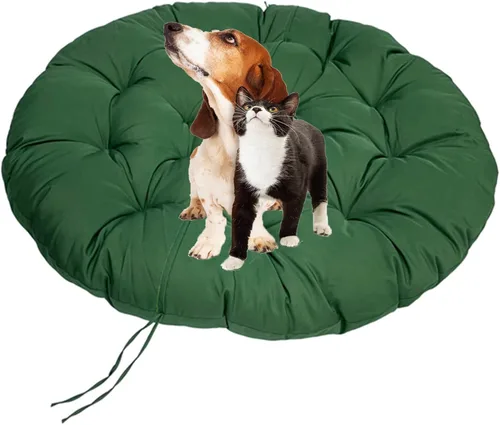Miniatura 8 de Cojín redondo grueso para silla Papasan de 15.7 x 15.7 in, cojín de suelo extraíble para exteriores, cojín para silla Papasan al aire libre, cojín