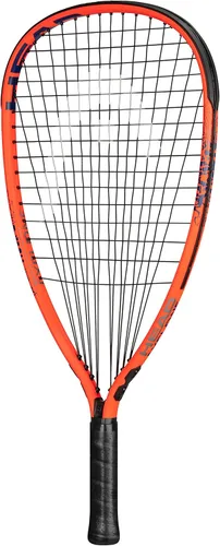Miniatura 2 de HEAD MX Cyclone 190 Club - Raqueta de raquetbol, raqueta de equilibrio de luz preencordada, azul/naranja