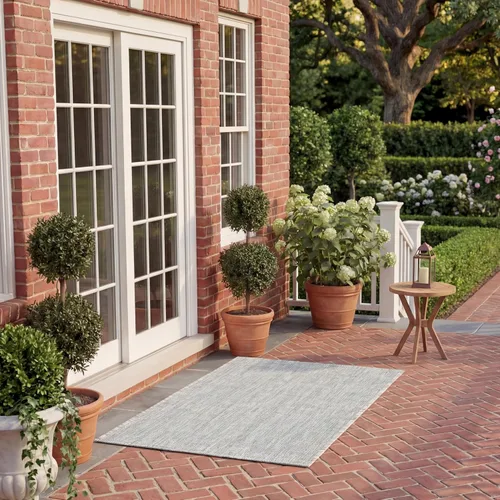 SAFAVIEH Courtyard Collection CY8576 - Alfombra decorativa para interiores y exteriores, impermeable, fácil de limpiar, 2 x 3 pies 7 pulgadas, color