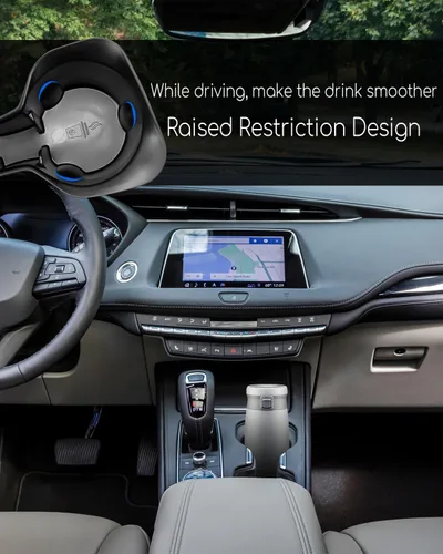 Miniatura 4 de Soporte para portavasos de automóvil apto para Cadillac XT4 2019 2020 2021 2022 2023, soporte de taza de consola central extraíble de elastómero