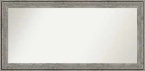 Miniatura 240 de Amanti Art Espejo de pared personalizado no biselado (24.5 x 24.5 pulgadas), marco gris marrón alta, varios tamaños personalizados, espejo de baño