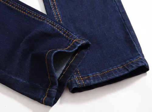Miniatura 8 de Pantalones de mezclilla elásticos a la moda con corte ajustado para niño