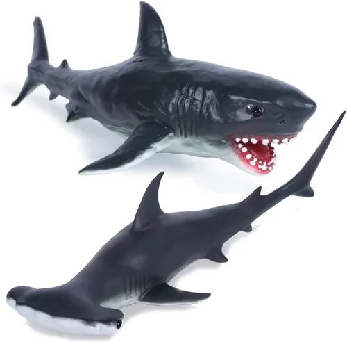 Miniatura 27 de Gemini&Genius Figura de acción de pez vela de animales marinos, juguete de baño de goma suave, pez espada realista del océano, juguetes educativos