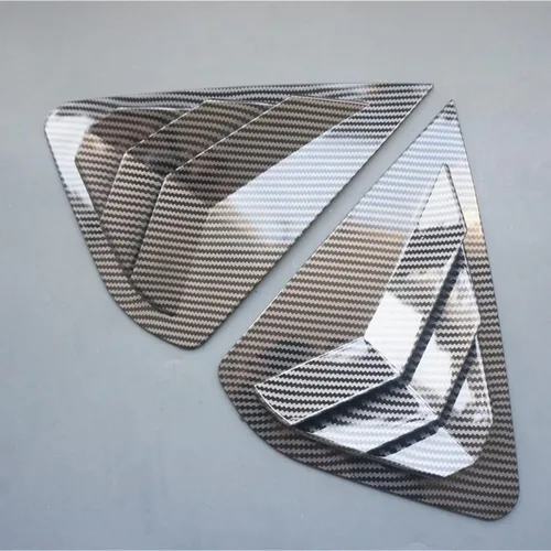 Miniatura 2 de ZiWen 2 paneles de listones de fibra de carbono estilo deportivo para cuarto trasero de ventanilla para Nissan Altima 2013 2014 2015 2016 2017 2018