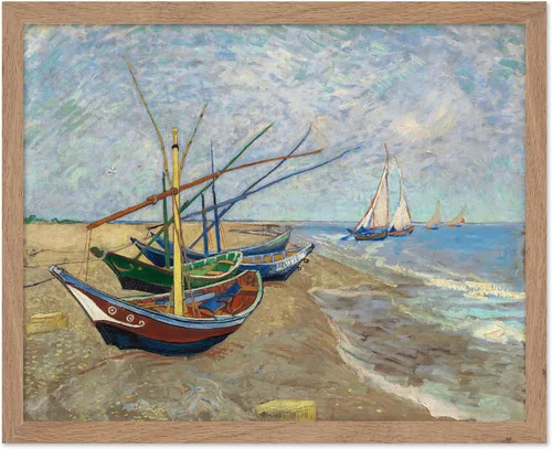 Miniatura 78 de Poster Master Póster clásico de Van Gogh, impresión impresionista vintage, regalo para artista, pintor, autorretrato, sombrero de paja, dibujo