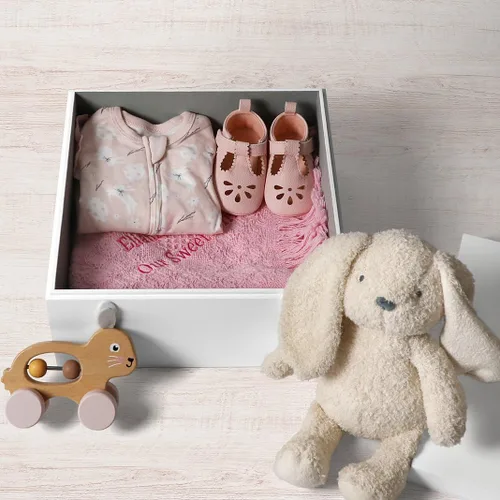 Miniatura 7 de Let's Make Memories Caja de recuerdos personalizada para recién nacido, almacenamiento de recuerdos, caja de recuerdos, decoración de guardería, 6