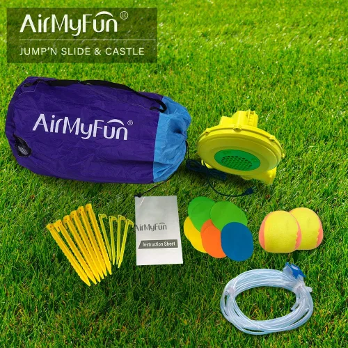 Miniatura 7 de Doctor Dolphin - Casa inflable de rebote con tobogán acuático, casa inflable para niños grandes, tobogán acuático para patio trasero, parque