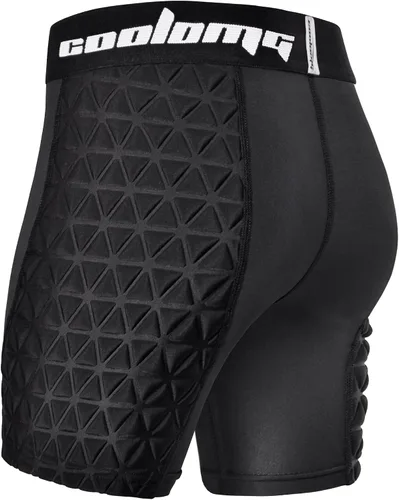 Miniatura 3 de COOLOMG Youth Girls Softball Sliding Shorts Padded Compression Slider Shorts for Baseball Football Lacrosse Cricket
