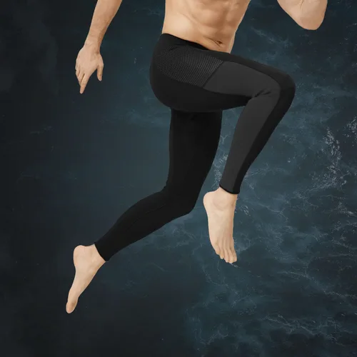 GoldFin Pantalones de neopreno para hombre, 0.079 pulgadas, de neopreno, pantalones de meter, para deportes acuáticos, buceo, surf, natación, Negro
