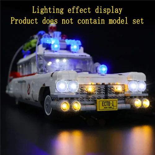 Miniatura 7 de GEAMENT Kit de luz LED compatible con Lego 10274 Ghostbusters ECTO-1 (Ver.2020) - Juego de iluminación para modelo de construcción de creadores