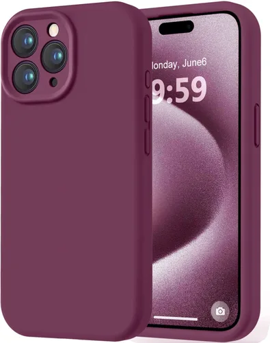Miniatura 55 de LOVE 3000 Compatible con Funda para iPhone 15, [Cámara de Cobertura Completa de Silicona Suave] [Protección contra Caídas de 8 pies], Forro de Negro
