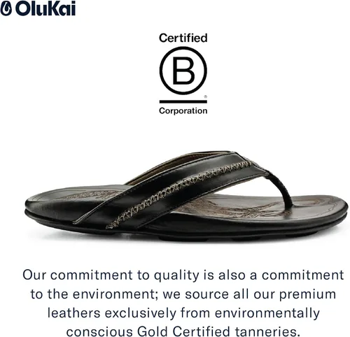 Miniatura 3 de OLUKAI Men's Mea Ola Leather Beach Sandals