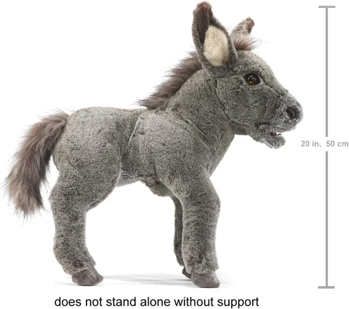 Miniatura 5 de Folkmanis Marioneta de mano Baby Donkey Marrón; Bronceado