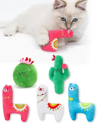 Miniatura 15 de CiyvoLyeen Juguetes de Hierba Gatera en Forma de Pan, Juguete para Gatos de Interior Juguetes Interactivos, Juguete para Gatitos Masticar Morder Pan