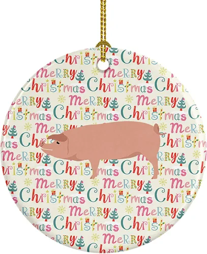 Miniatura 62 de Caroline's Treasures Adorno de cerámica de avestruz común para árbol de Navidad, decoración colgante para el hogar, Navidad, vacaciones, fiesta