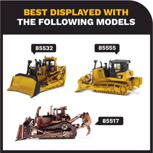 Miniatura 7 de Diecast Masters 1:50 Escala Cat D6 XW SU Bulldozer para coleccionistas, Caterpillar Track-Type Tractor Construcción Modelo Modelo Réplica, Serie