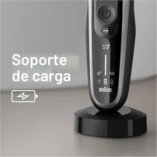 Miniatura 7 de Braun Series 7 7032cs - Maquinilla de afeitar eléctrica flexible para hombres, para uso húmedo y seco, afeitadora eléctrica, recargable, afeitadora