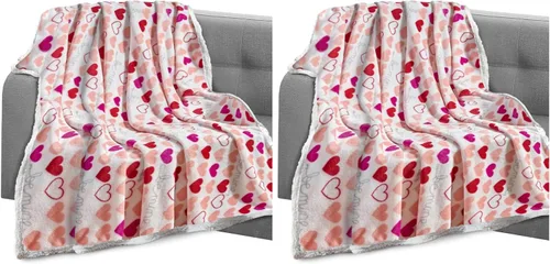 Miniatura 20 de Elegant Comfort Manta reversible de franela sherpa, ultrasuave, mullida, acogedora y afelpada, manta decorativa ligera para todas las estaciones, 50
