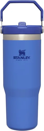 Miniatura 94 de Stanley IceFlow - Vaso con pajilla abatible con asa, de 20 onzas, tapa giratoria y popote abatible, botella de agua resistente a fugas, acero
