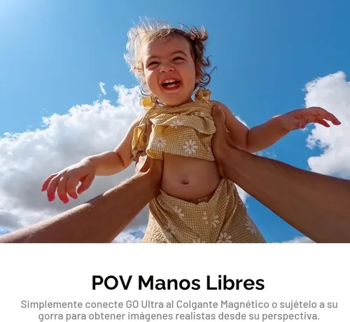 Miniatura 2 de Insta360 GO Ultra - Cámara de vlogging 4K pequeña, manos libres, cámara POV, sensor de 1/1.28 pulgadas, peso de 1.87 oz, FOV de 156°, duración
