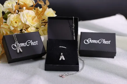 Miniatura 7 de 925 Sterling Silver Dance Recital Gifts for Girls Ballerina Necklace Jewelry Cubic Zirconia Ballet Slippers Shoes Necklace for Women Teen Little