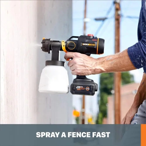 Miniatura 6 de Worx Nitro - Rociador de pintura inalámbrico de 20 V con motor sin escobillas, batería y cargador no incluidos, WX020L.9