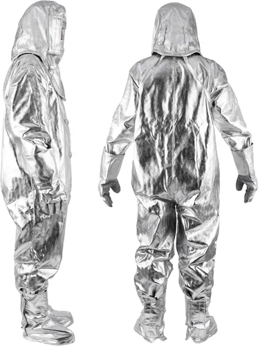 Miniatura 2 de Traje a prueba de calor Traje anti de la radiación termal Traje 1000-1200 grados Monos compuestos incombustibles del papel de aluminio