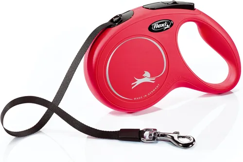 Miniatura 11 de FLEXI Nueva Correa Retráctil Clásica de Cinta para Perros Grandes Hasta 110 Libras – 26 Pies, Negra Correa de Paseo para Mascotas Sin Enredos