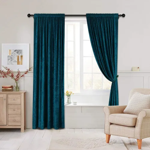Miniatura 11 de Cortinas de doble cara de felpilla para cortina de cocina, cenefa para sala de estar