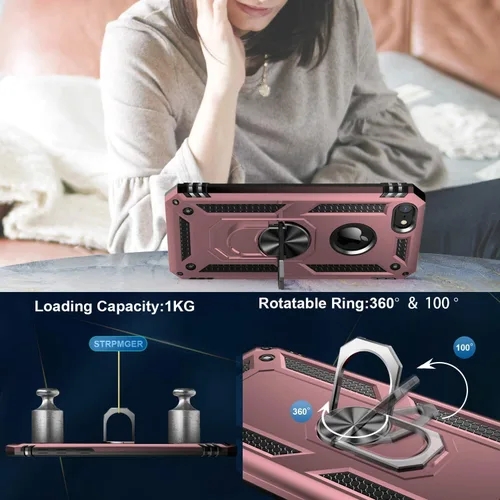 Miniatura 289 de Jeylly Funda para iPhone SE/Funda para iPhone 5S, Exterior de Plástico Duro que Absorbe Golpes + Interior de Silicona de Goma Defensor contra