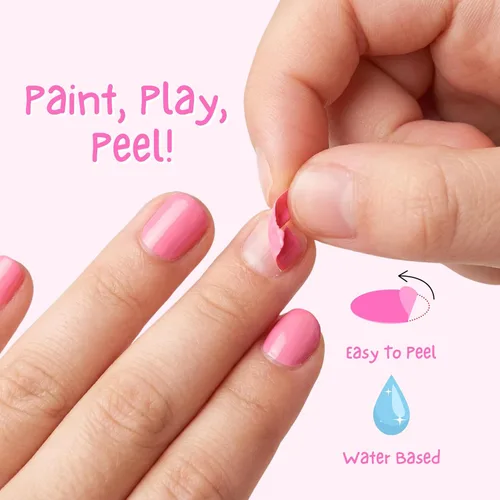 Miniatura 4 de MISS NELLA Peel Off - Juego de esmaltes de uñas, fórmula a base de agua, 3 colores, 0.1 fl oz cada uno, no tóxico, fabricado en Francia