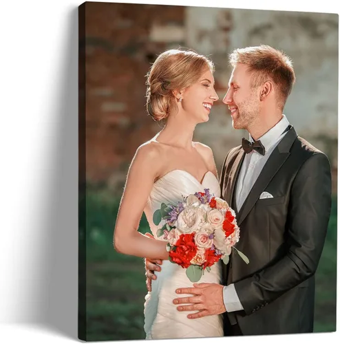 Impresiones en lienzo personalizadas con tus fotos, imagen personalizada sobre lienzo, regalos personalizados con marco de pared para aniversario