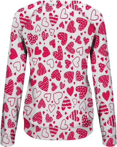 Miniatura 49 de Sudadera de manga larga con estampado de leopardo y corazón para mujer, para el día de San Valentín, sin botones, para niñas, regalos