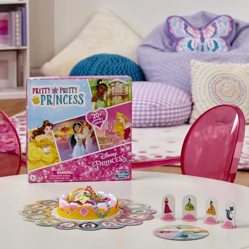 Miniatura 4 de Hasbro Gaming Pretty Pretty Princess: Edition Juego de Mesa con Princesas de Disney, Juego de Vestirse con Joyas para Niños de 5 Años en Adelante