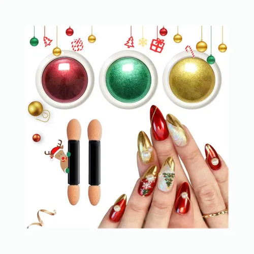 Miniatura 11 de Polvo de uñas cromado y perla, efecto de hadas, polvo de uñas rosa cromado, blanco, perlado aurora, sirena, iridiscente, cromo, polvo, espejo Polvo